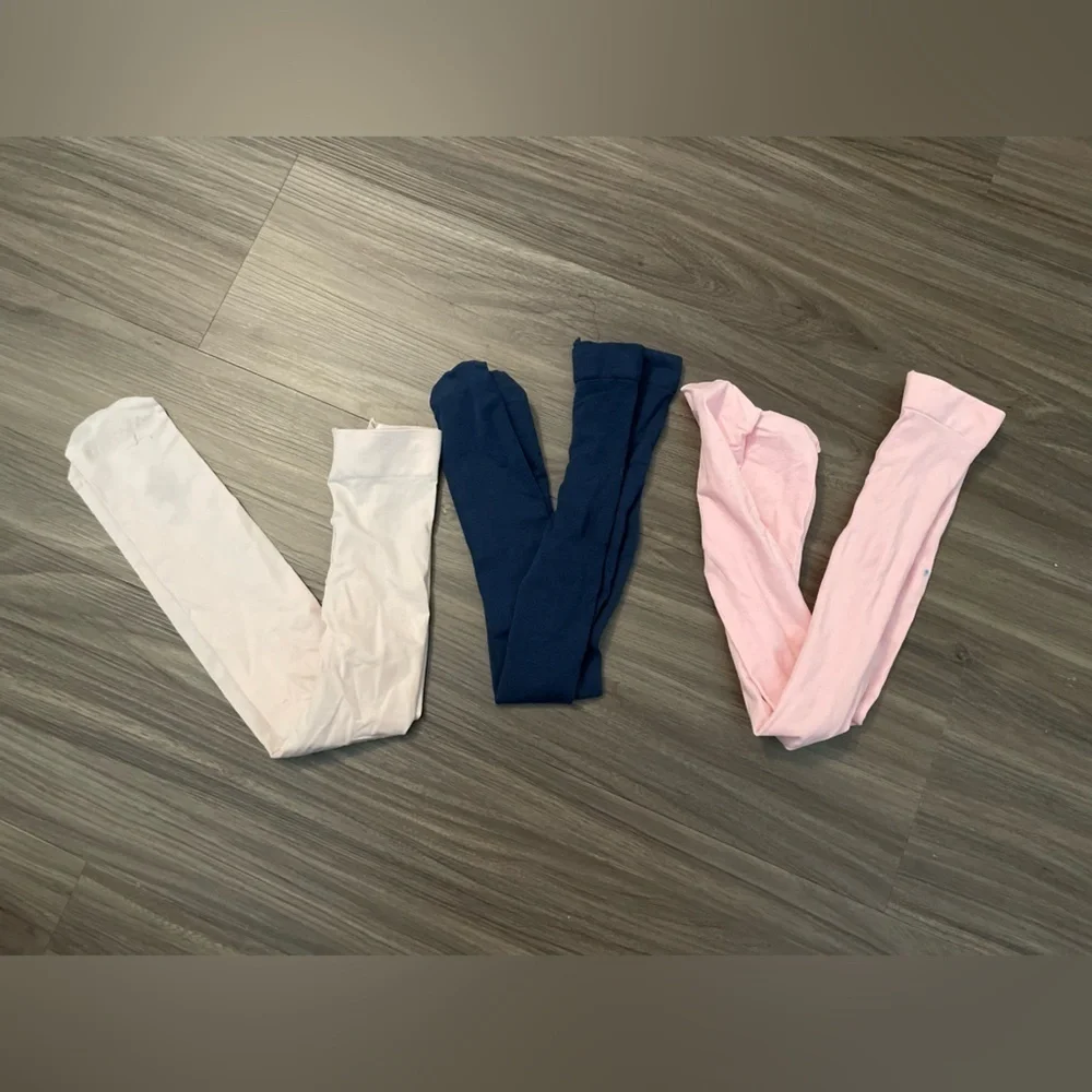 Cat & Jack Kids Tights - White, Blue, Pink Bundle size 2T-4T